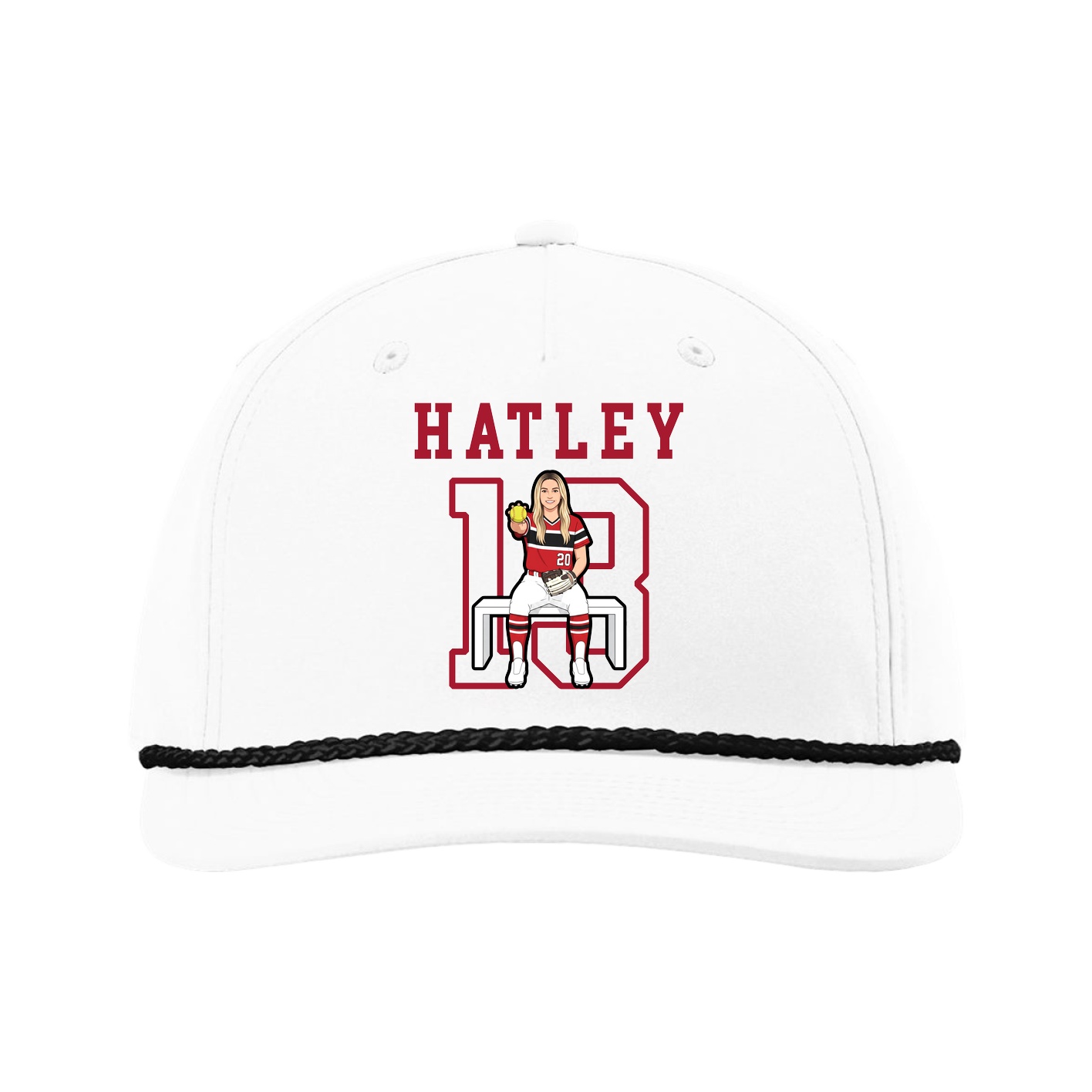 Five-Panel Classic Rope Cap — Shirsey in White