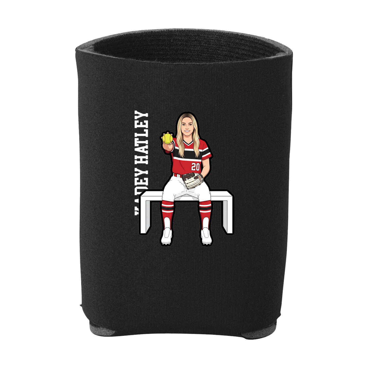 Can Holder — Name Vertical in Black