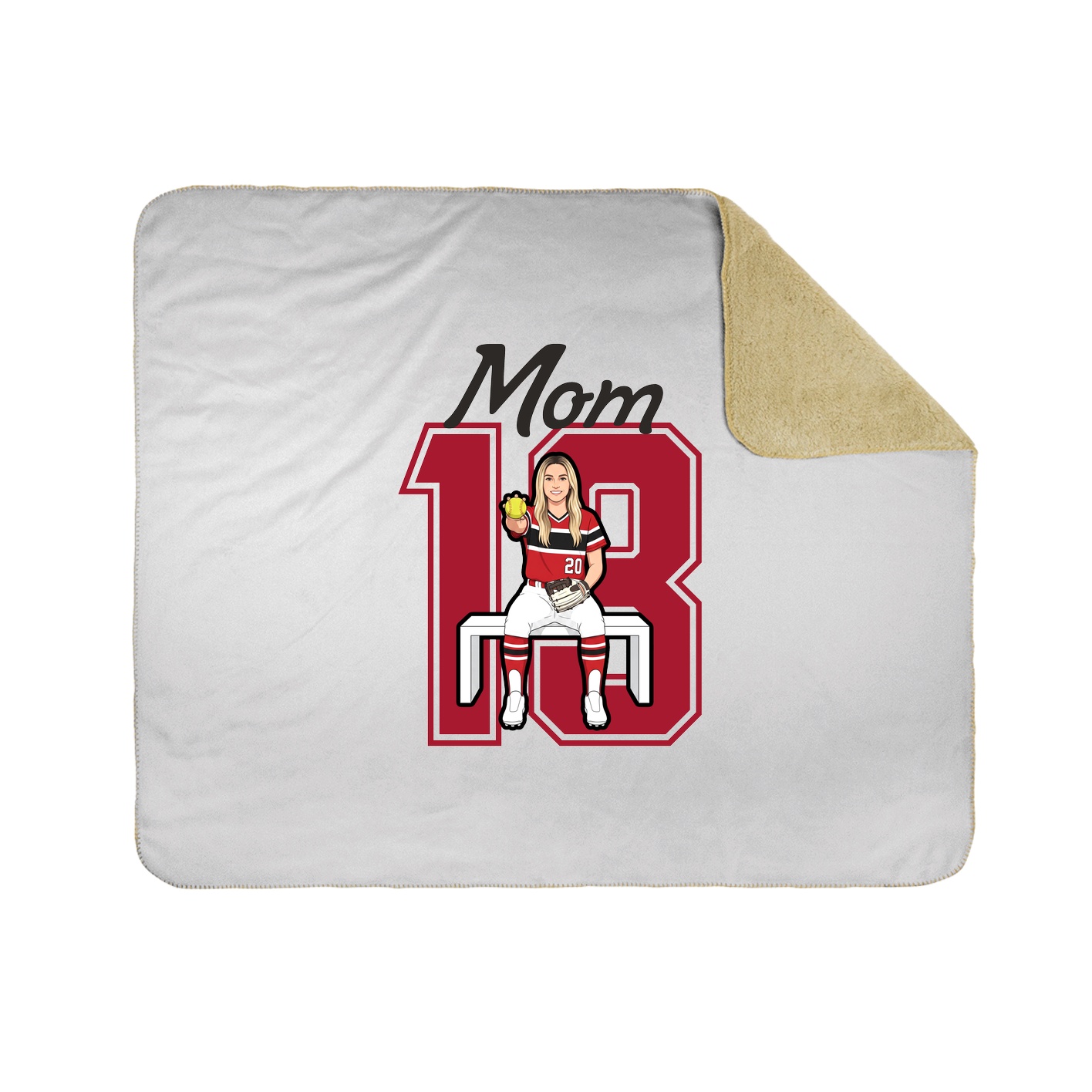 Throw Blanket — Mothers Day Shirsey in White