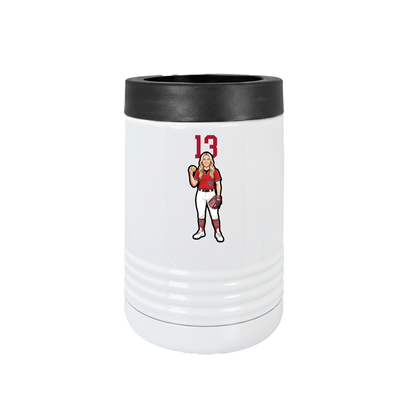 Beverage Holder — Number Top in White