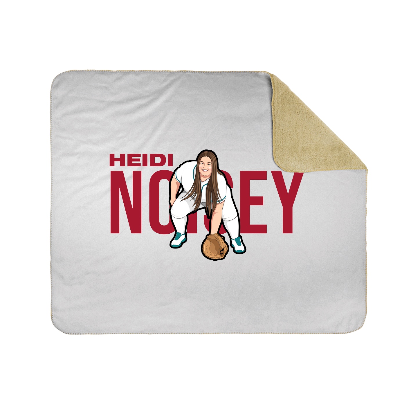 Throw Blanket — Player Name in White