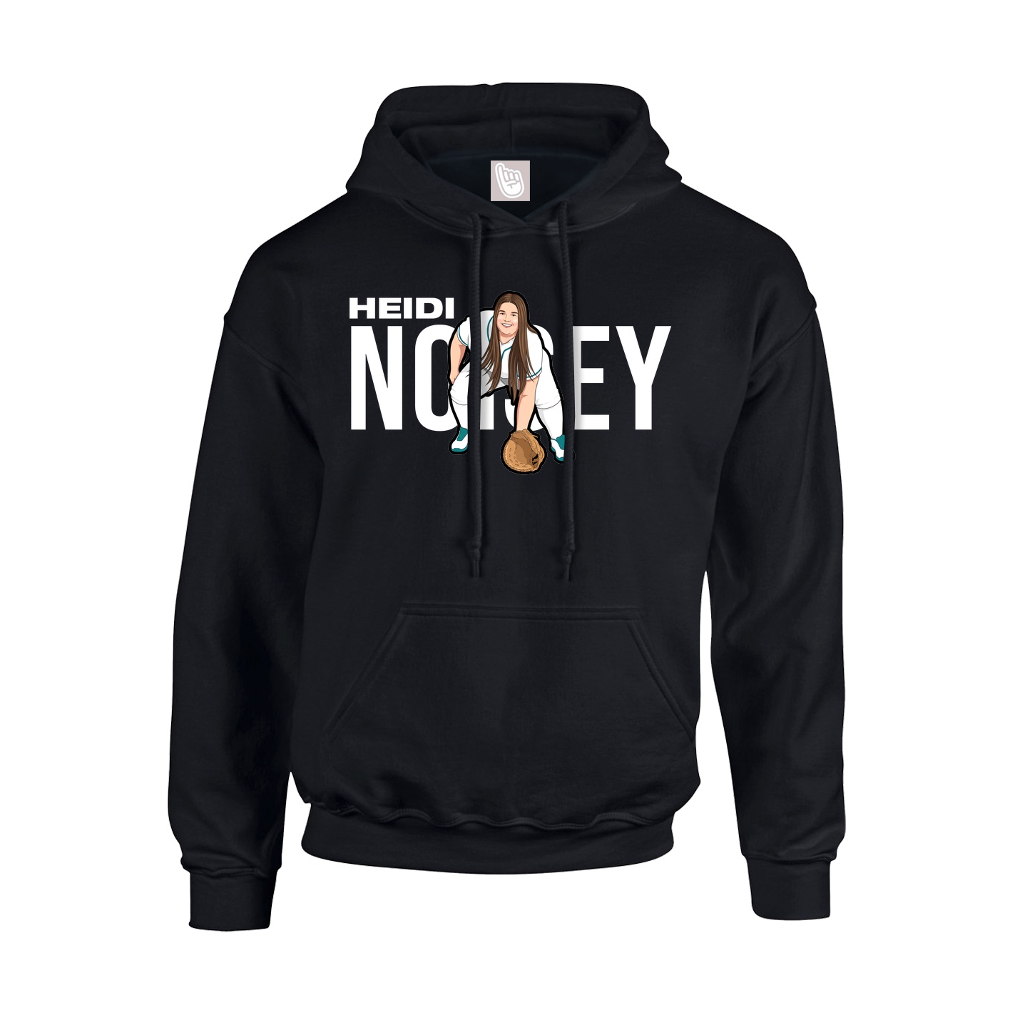 Youth Hoodie — Player Name in Black