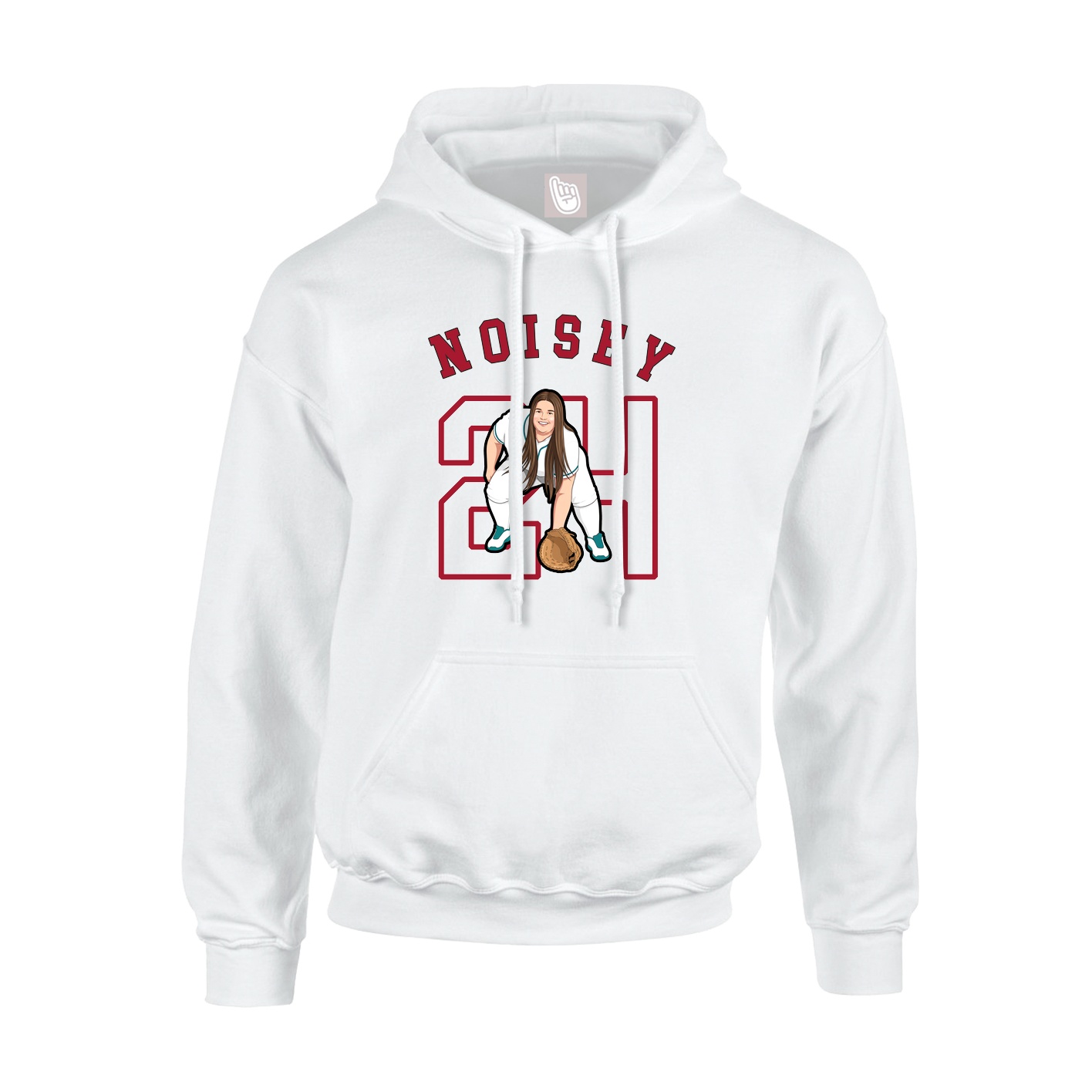 Youth Hoodie — Shirsey Arch in White