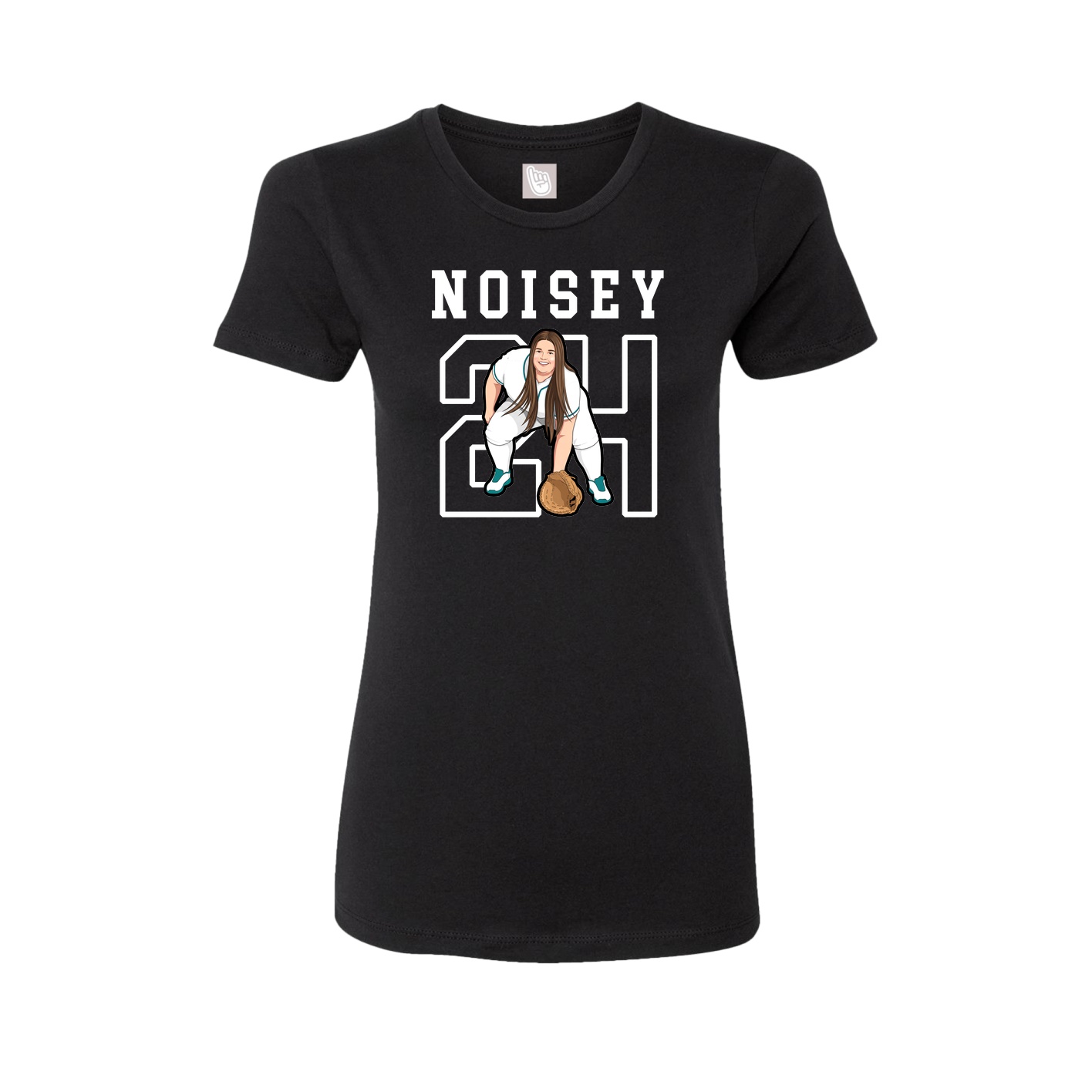 Fitted Women's Tee — Shirsey in Black