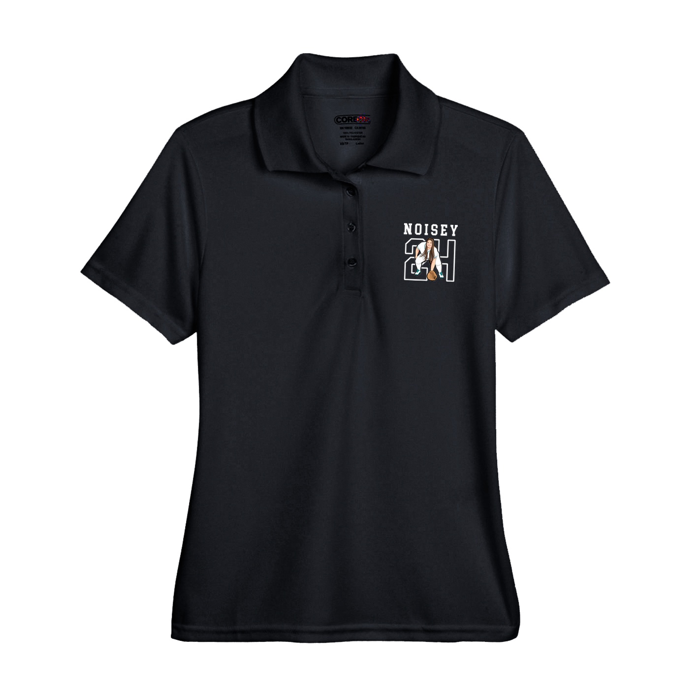 Womens Performance Polo — Shirsey in Black