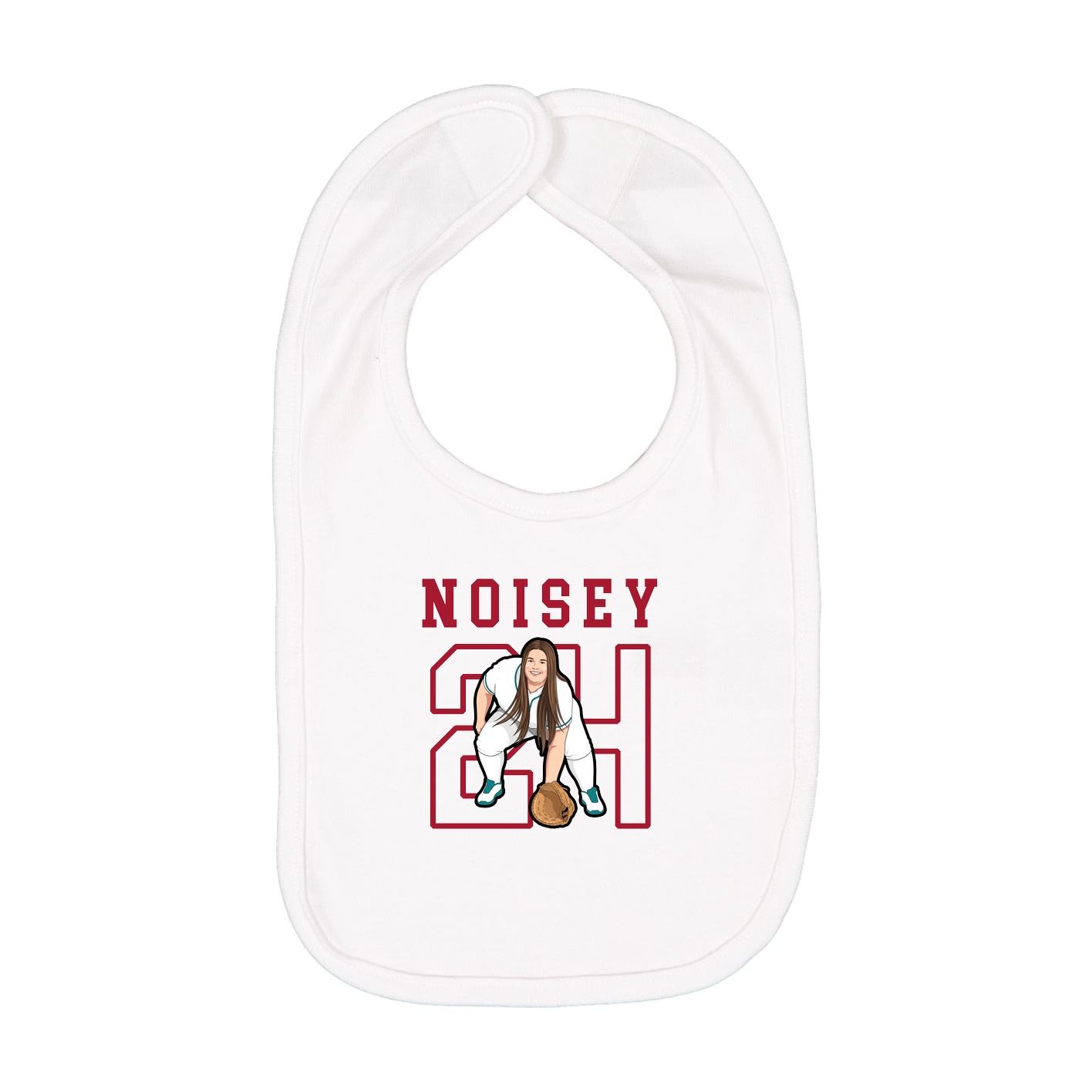 Infant Bib — Shirsey in White