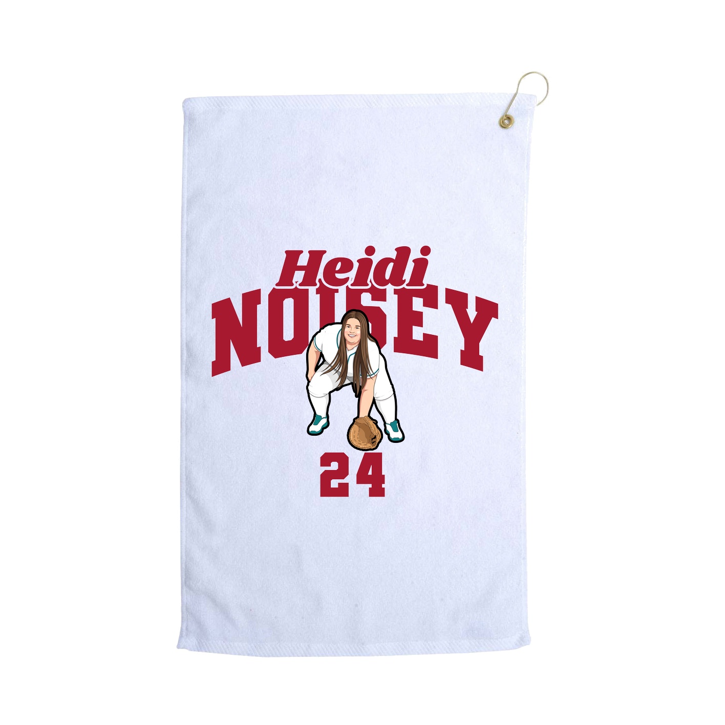 Golf Towel — Signature Arch in White
