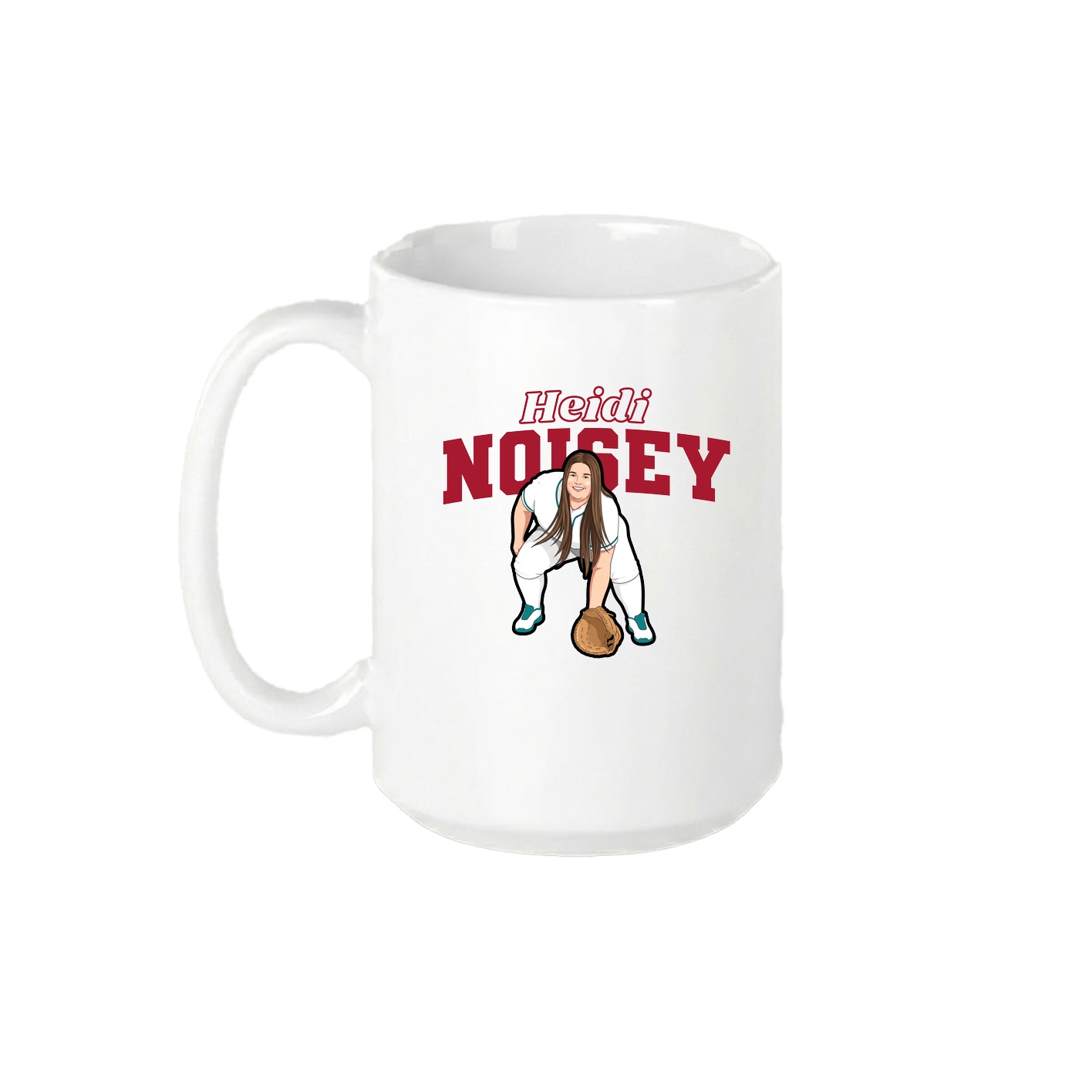 15oz Coffee Mug — Name Arch in White