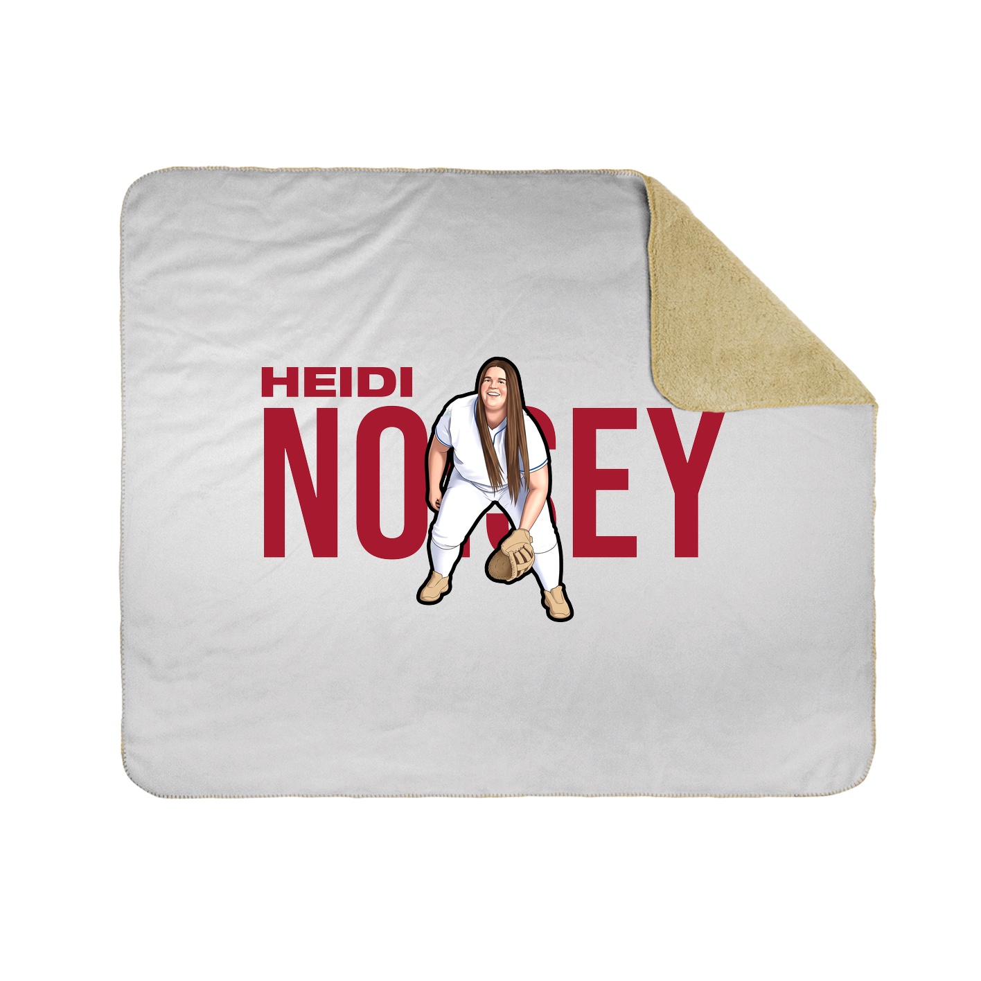Throw Blanket — Player Name in White