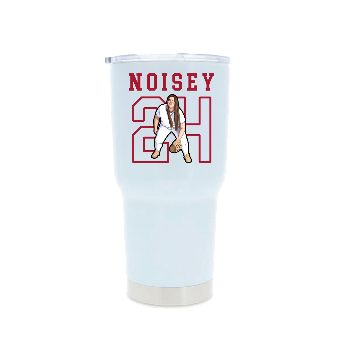 30oz Stainless Steel Tumbler — Shirsey in White