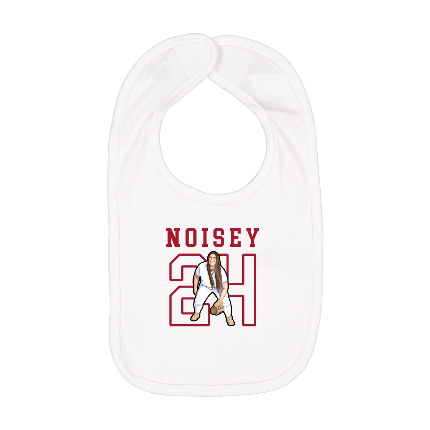 Infant Bib — Shirsey in White