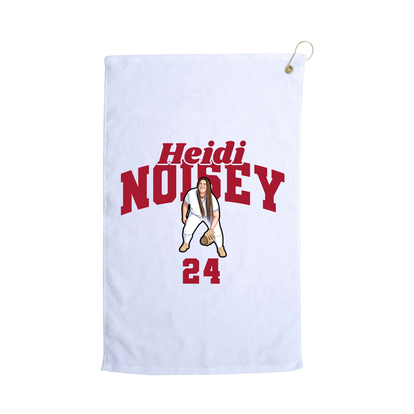 Golf Towel — Signature Arch in White