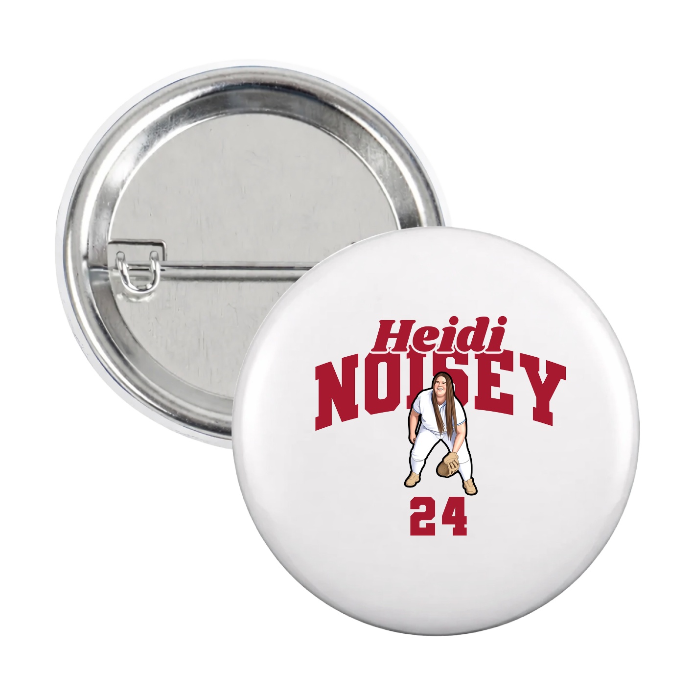 Game Day Button — Signature Arch in White