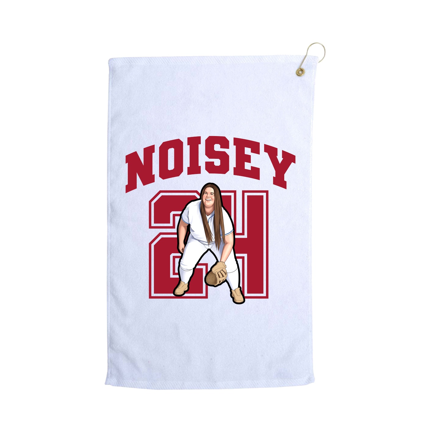 Golf Towel — Number in White