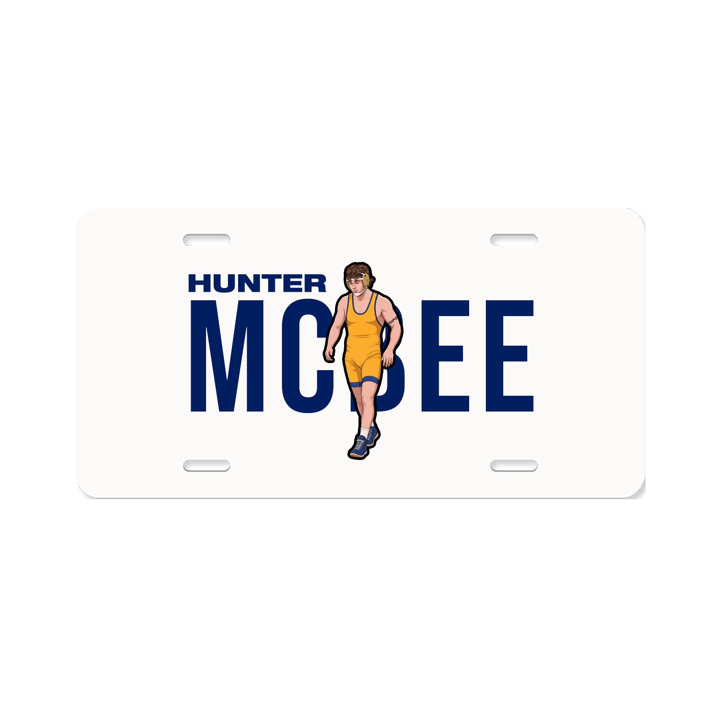 License Plate — Player Name in Classic