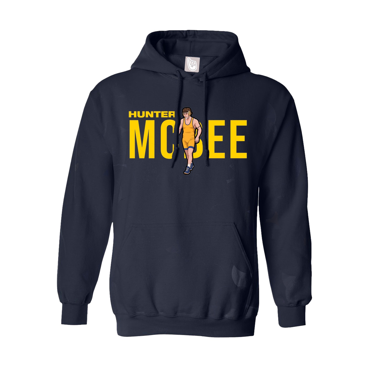 Hoodie — Player Name in Navy