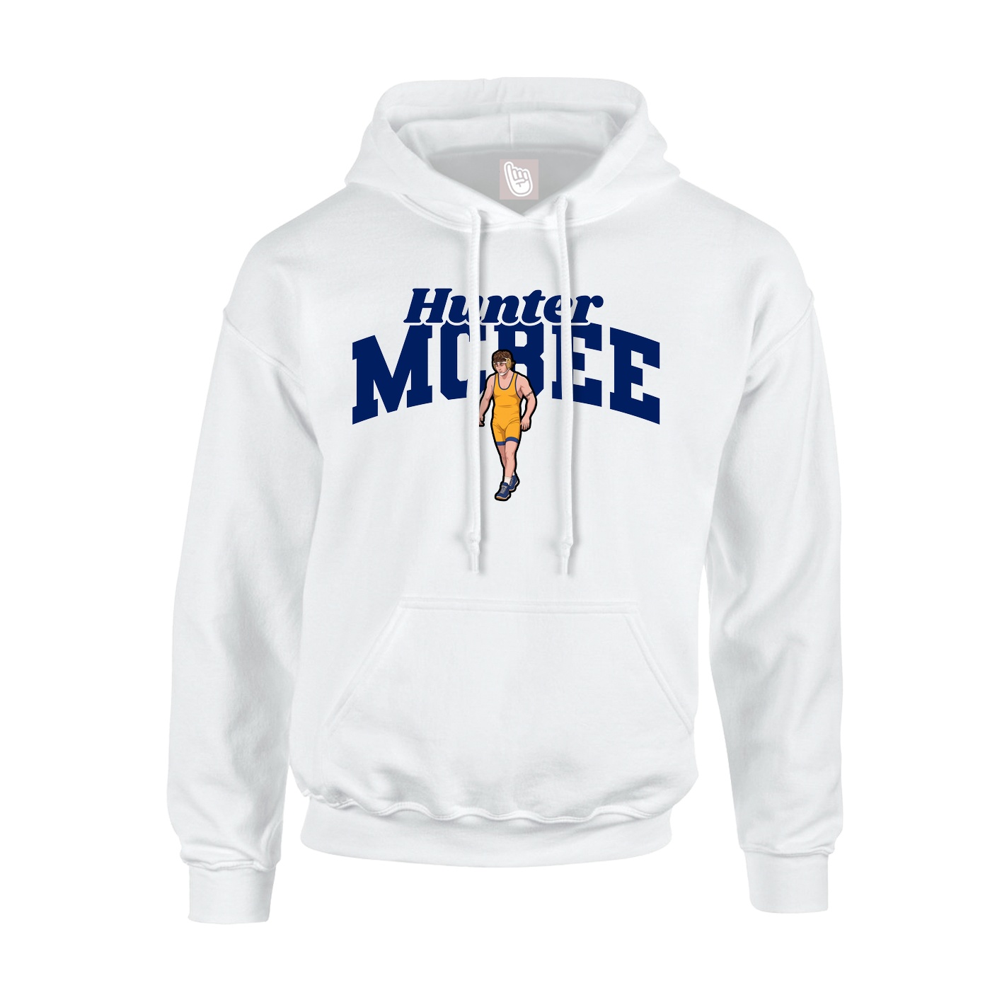 Hoodie — Signature Arch in White