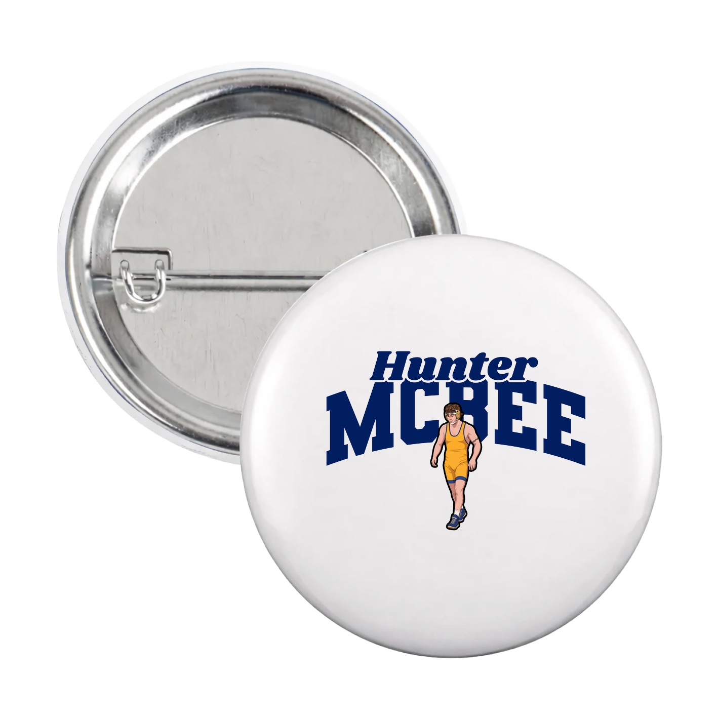 Game Day Button — Signature Arch in White