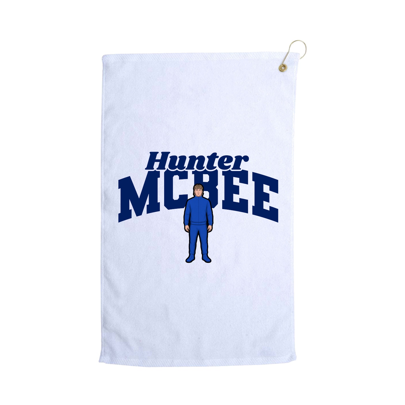 Golf Towel — Signature Arch in White