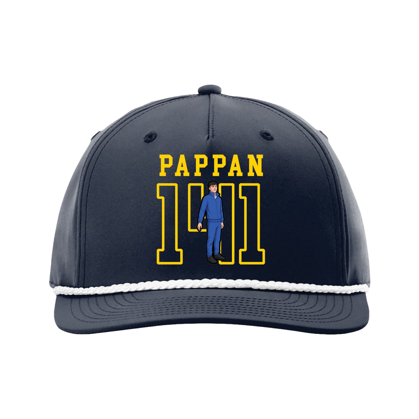 Five-Panel Classic Rope Cap — Shirsey in Navy