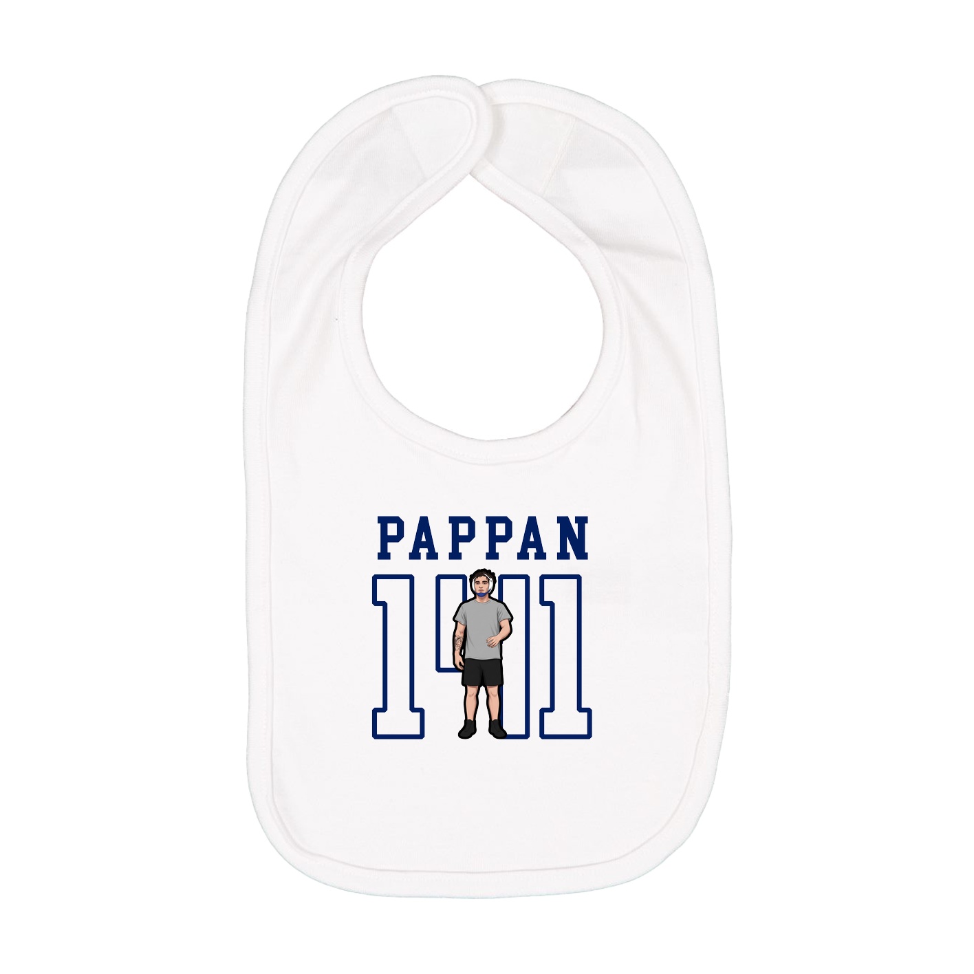 Infant Bib — Shirsey in White
