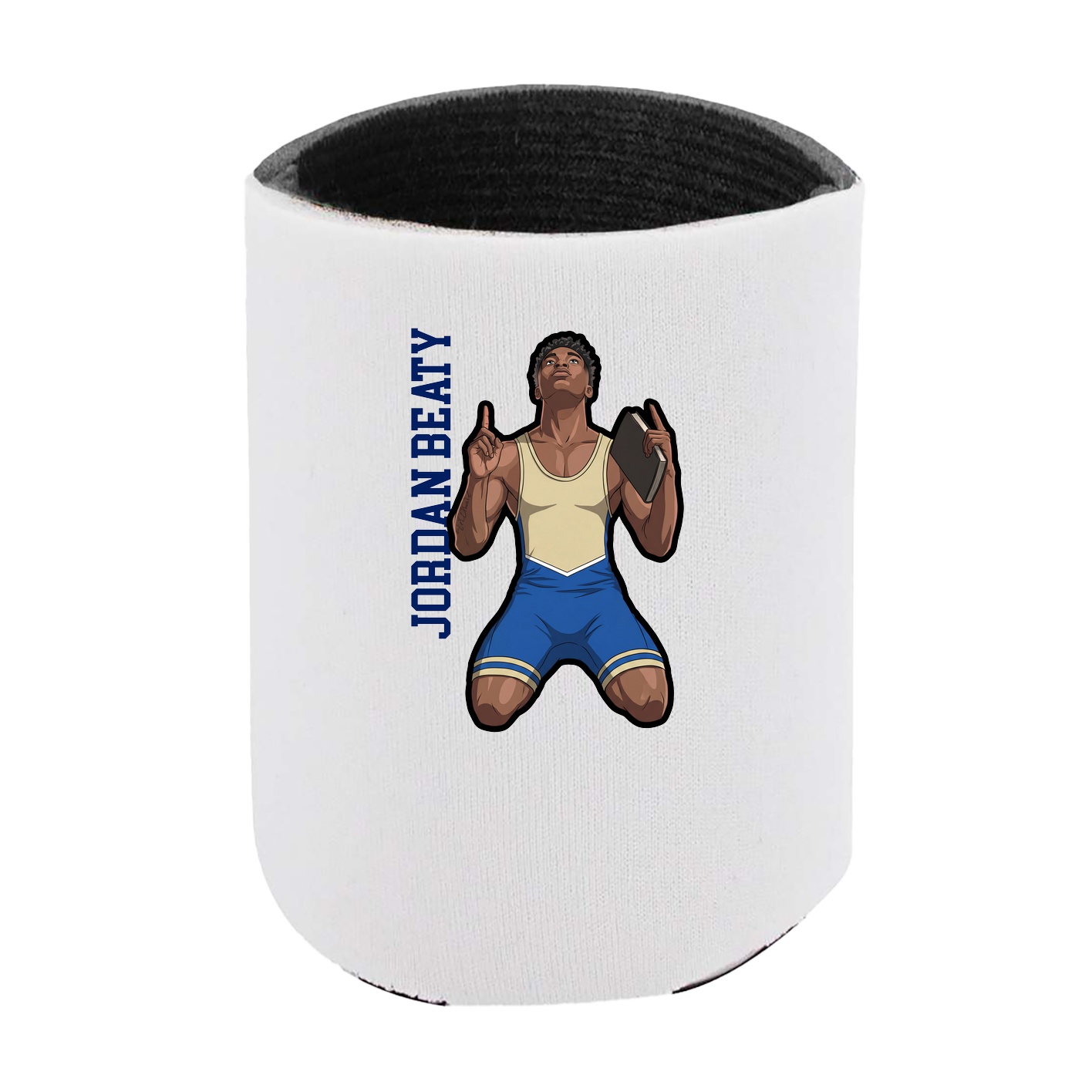 Can Holder — Name Vertical in White