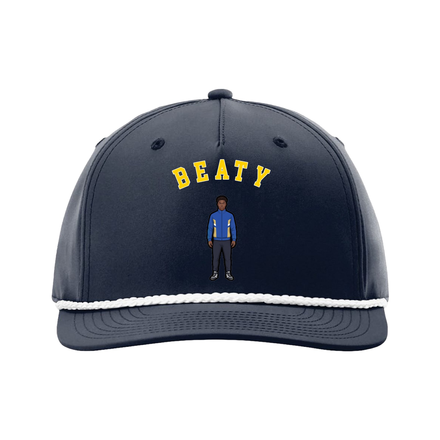 Five-Panel Classic Rope Cap — Shirsey Arch in Navy