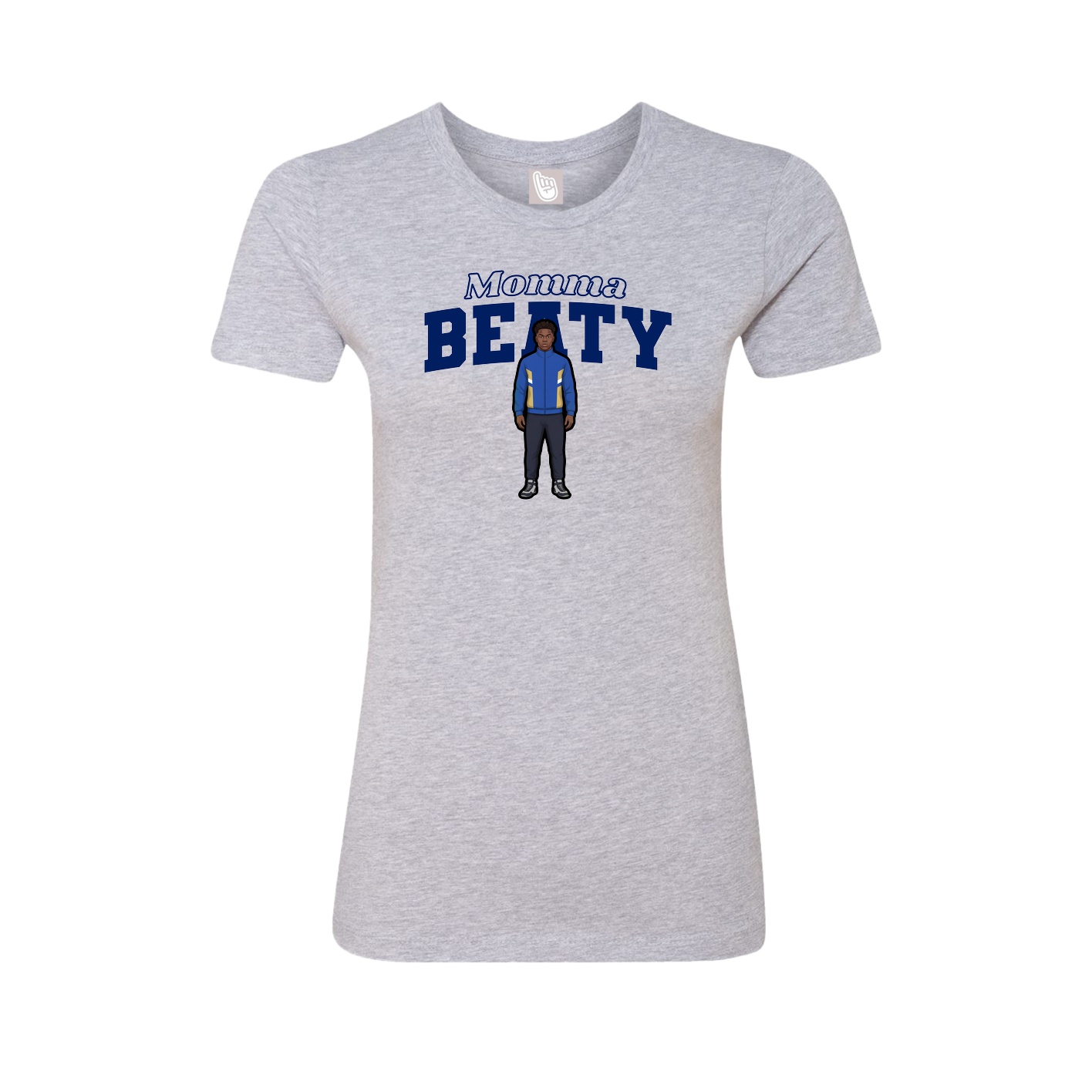 Womens Tee — Mothers Day Block in Grey