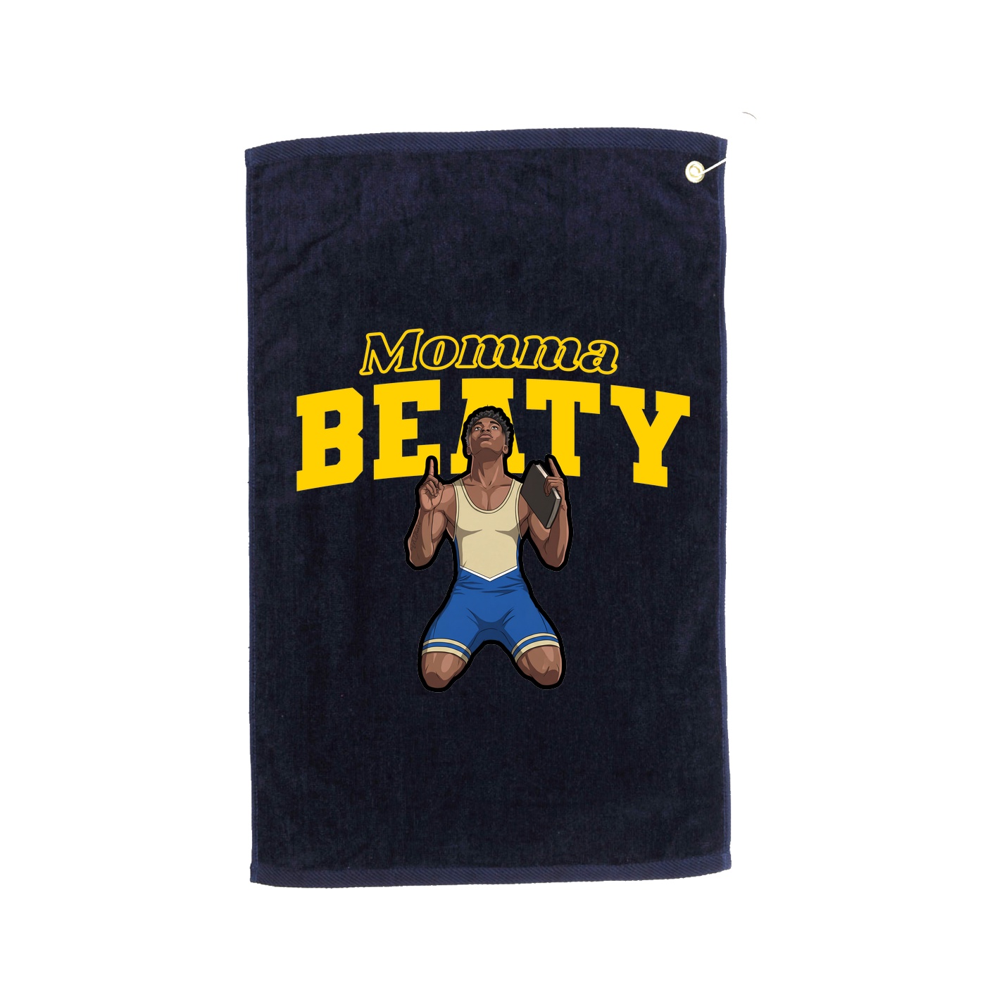 Golf Towel — Mothers Day Block in Navy