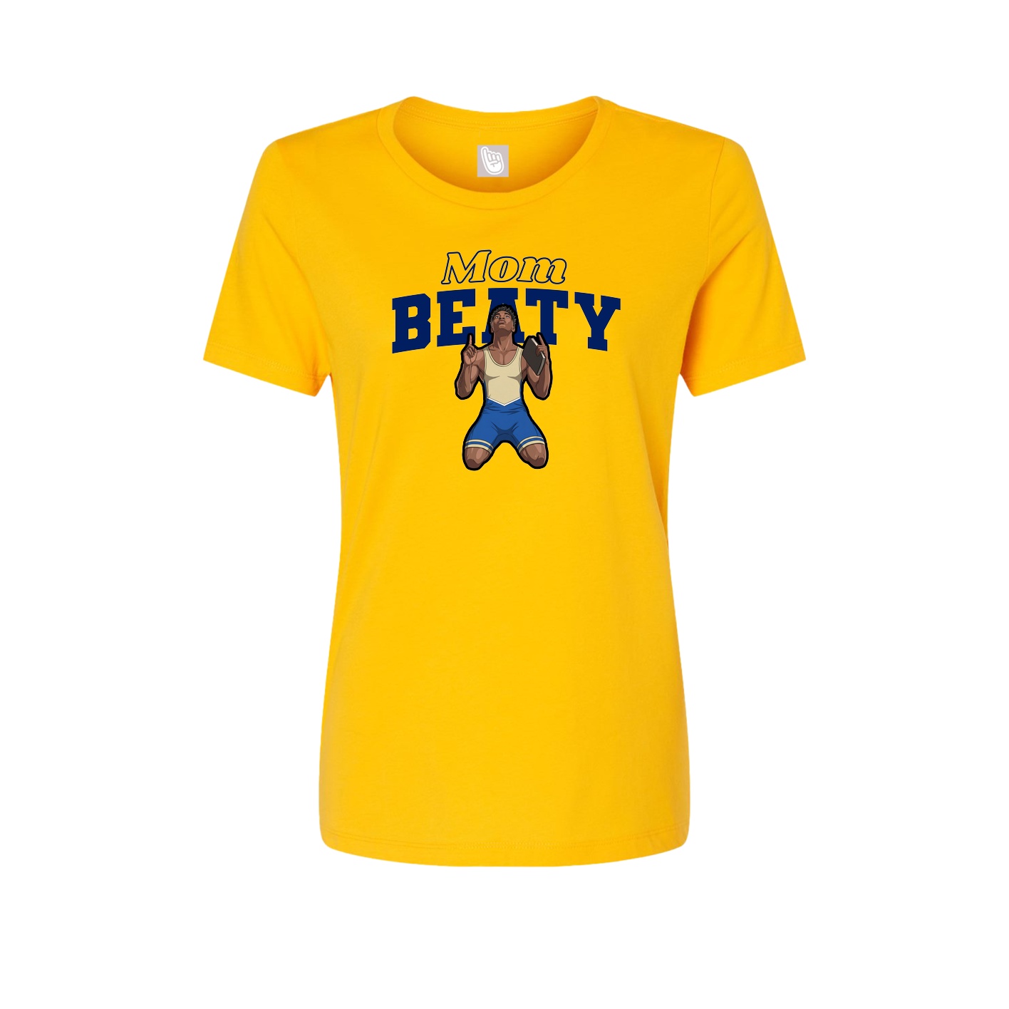 Womens Tee — Mothers Day Block in Gold
