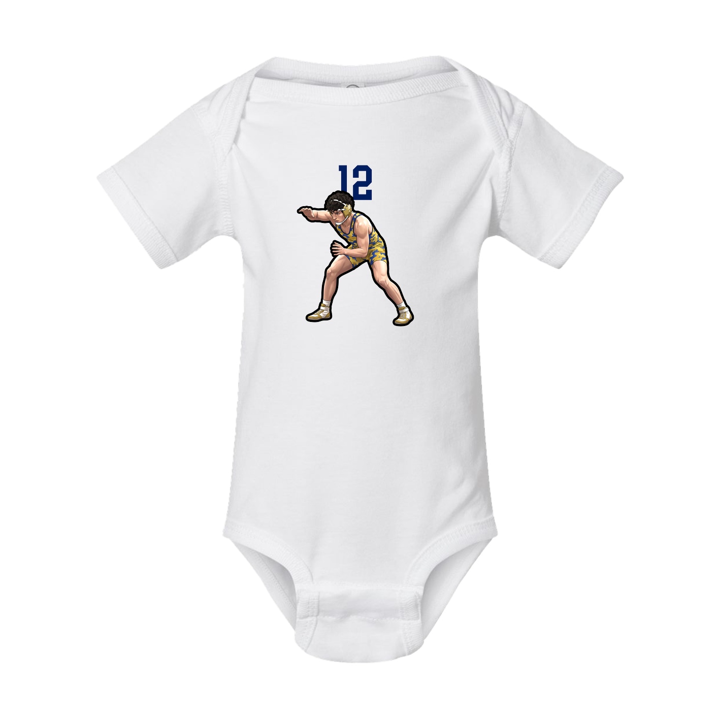 Baby Onesie — Number Top in White