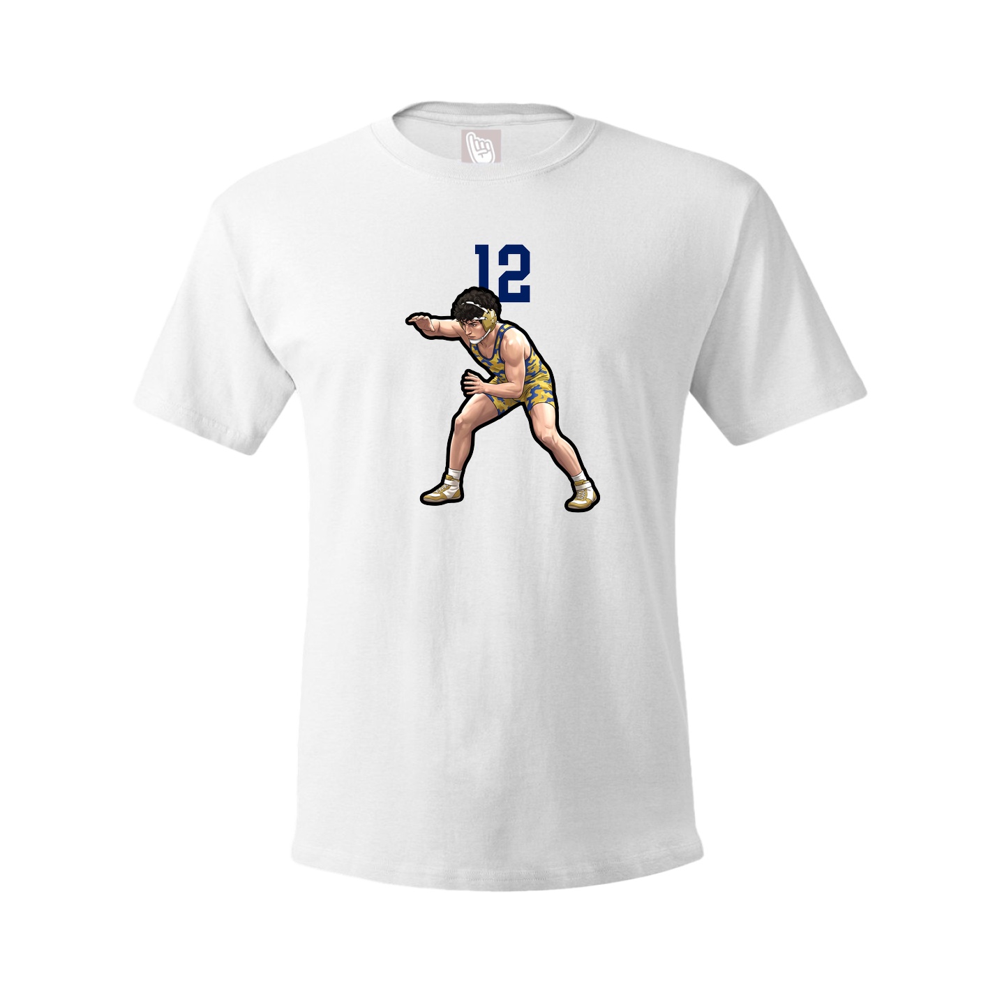 Youth Tee — Number Top in White