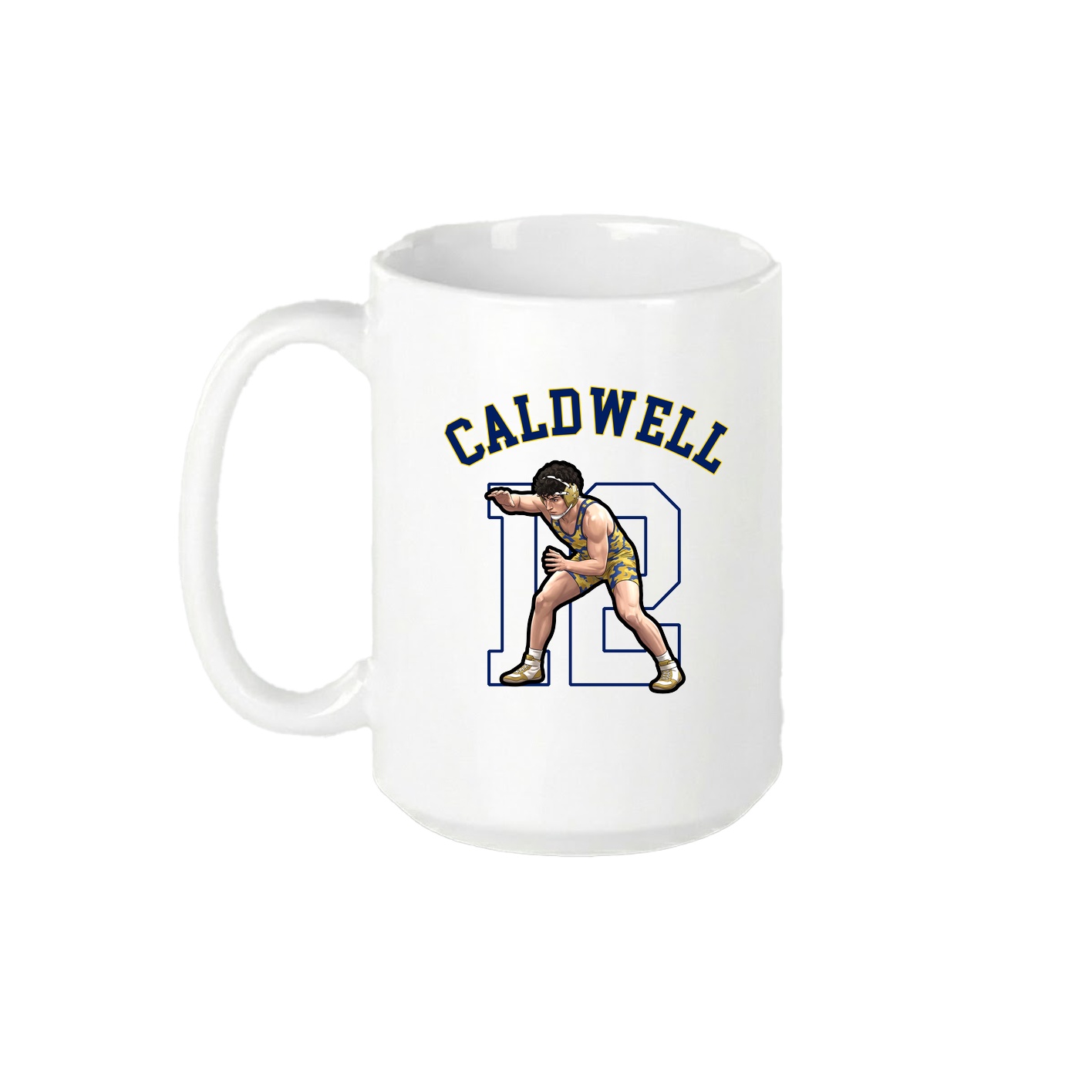 15oz Coffee Mug — Shirsey Arch in White