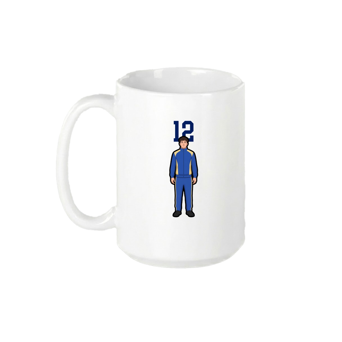 15oz Coffee Mug — Number Top in White