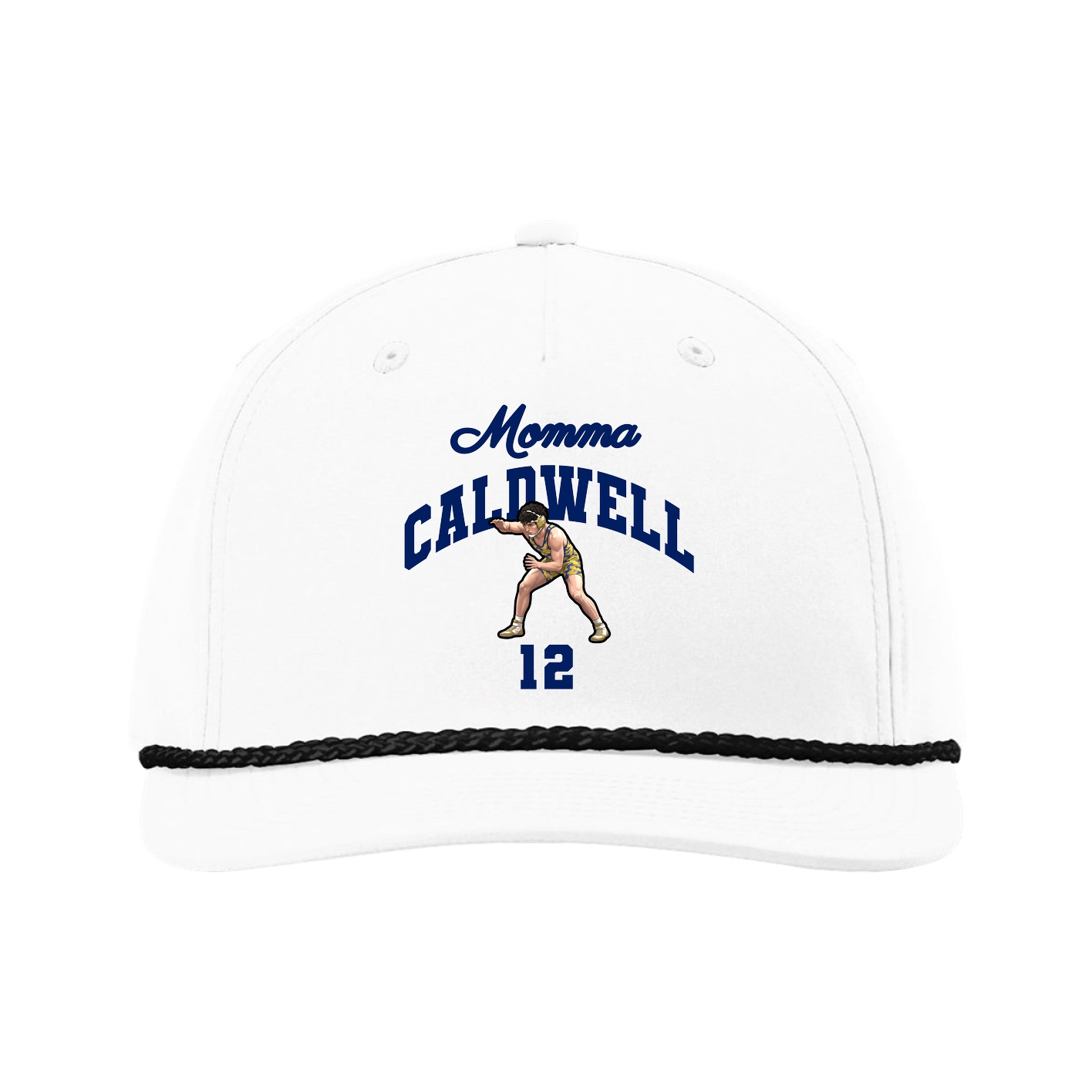 Five-Panel Classic Rope Cap — Mothers Day Arch in White