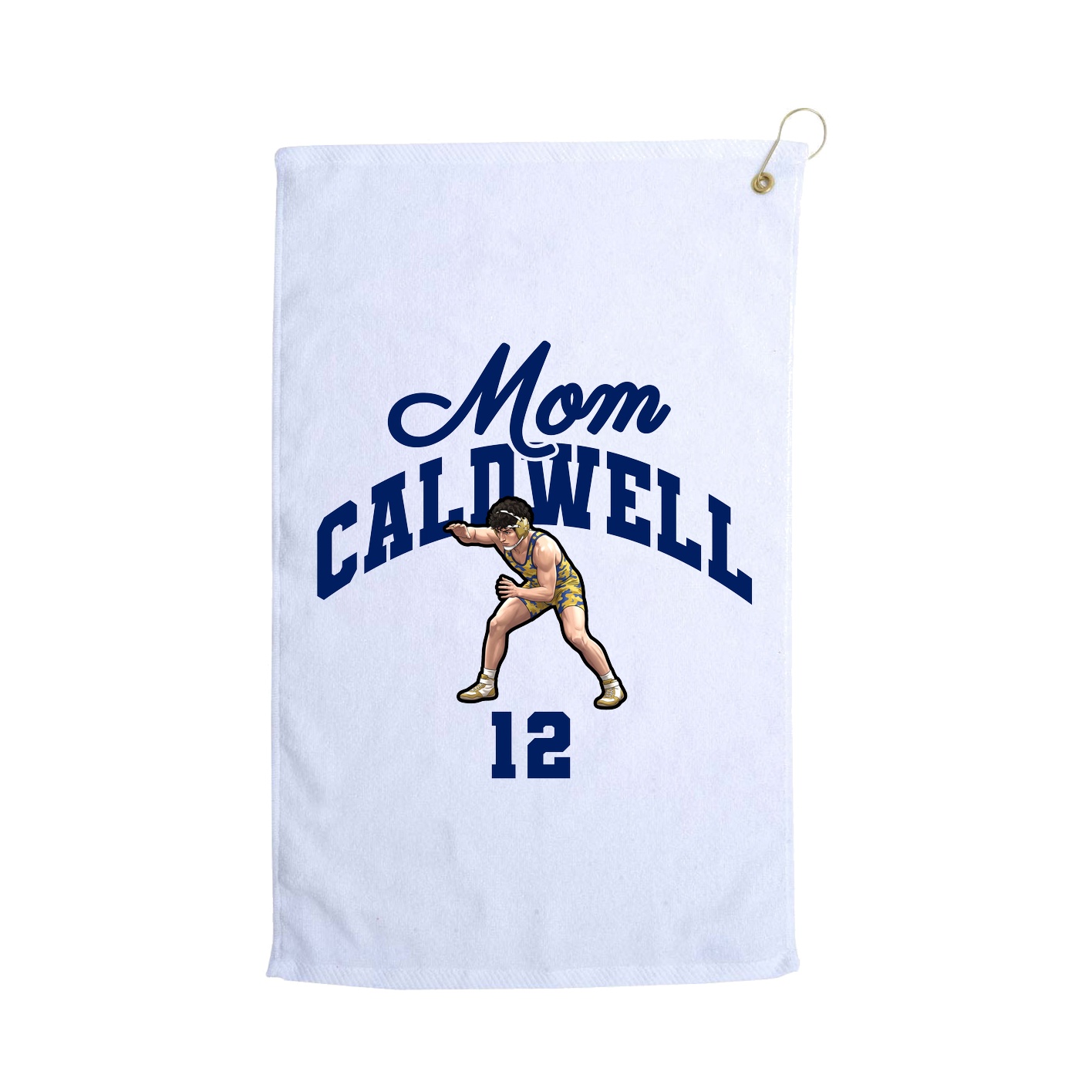 Golf Towel — Mothers Day Arch in White