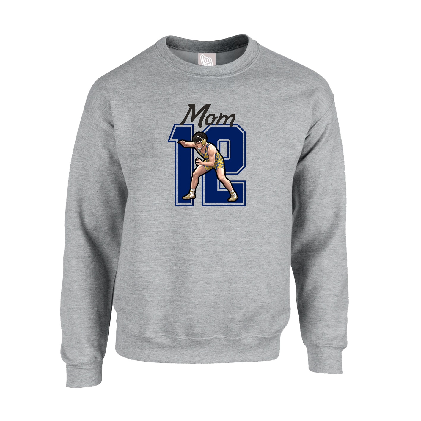 Fleece Crew — Mothers Day Shirsey in Grey