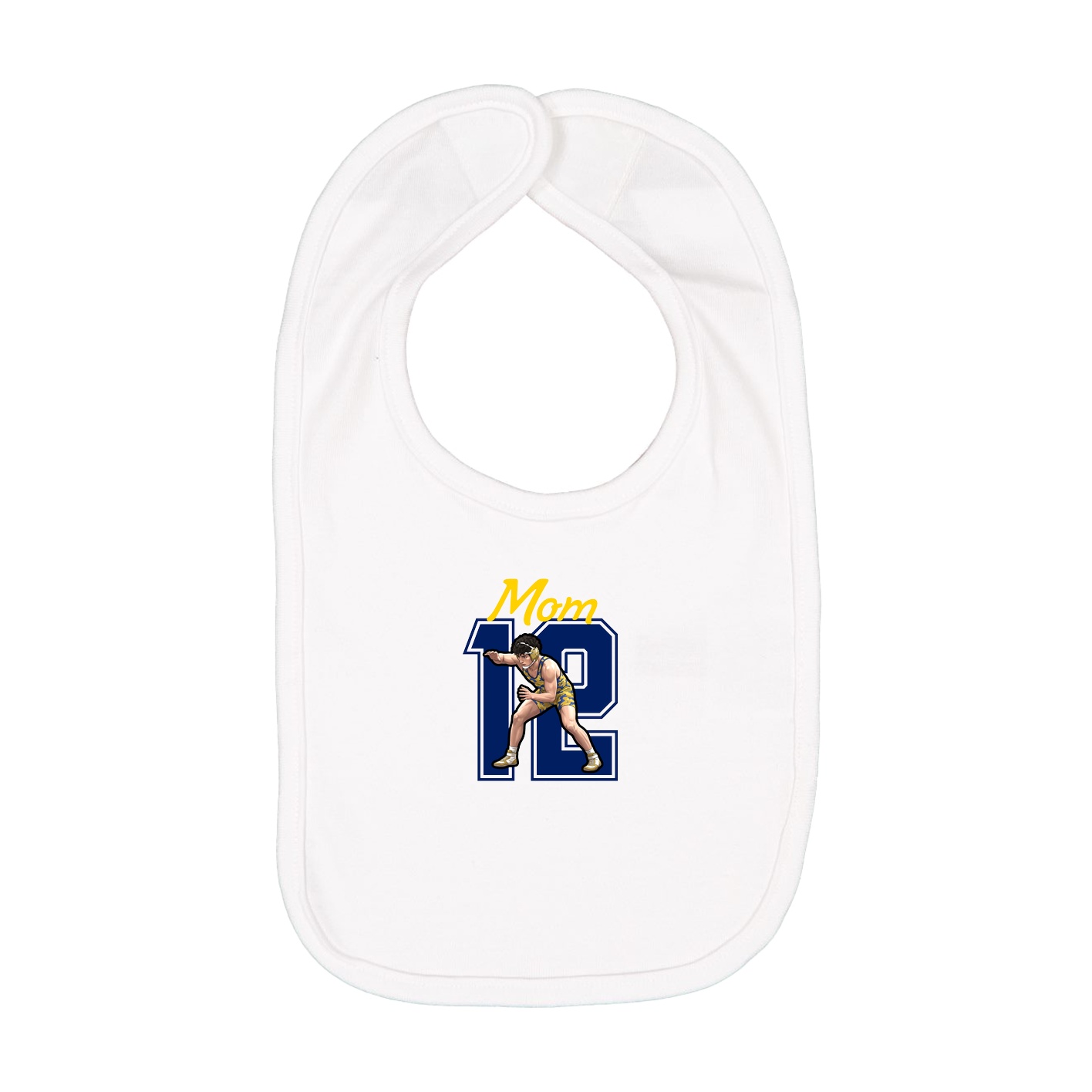 Infant Bib — Mothers Day Shirsey in White