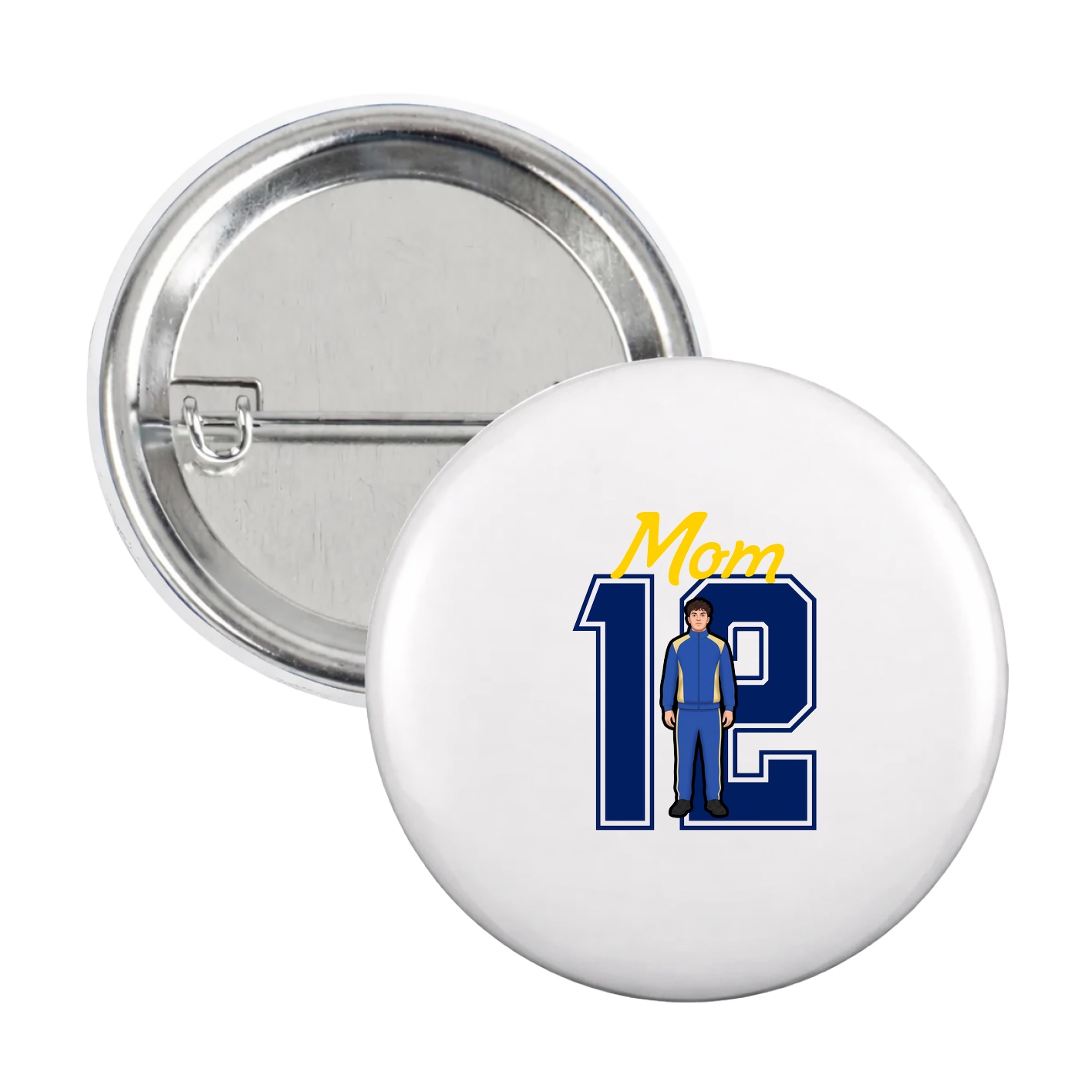 Game Day Button — Mothers Day Shirsey in White