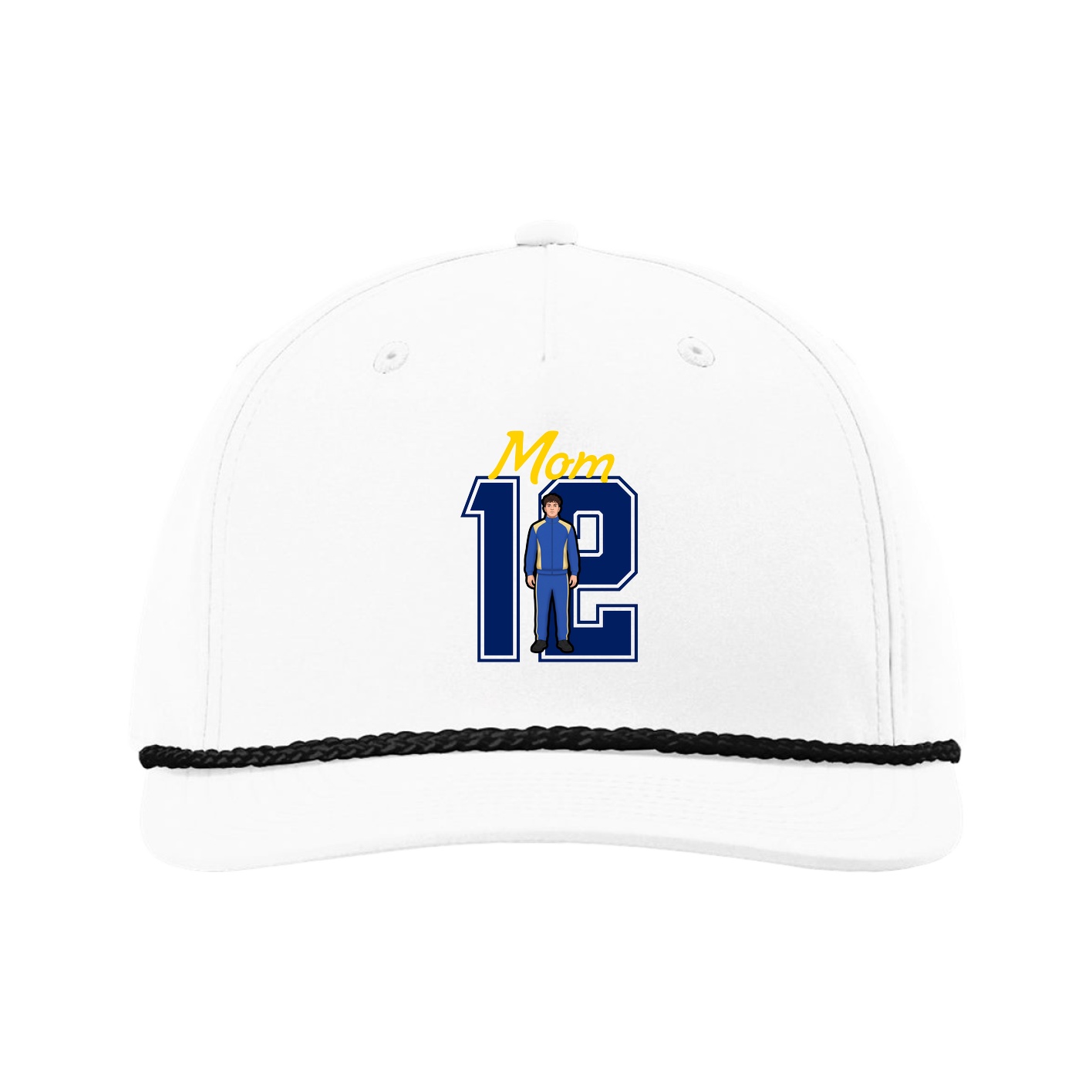 Five-Panel Classic Rope Cap — Mothers Day Shirsey in White