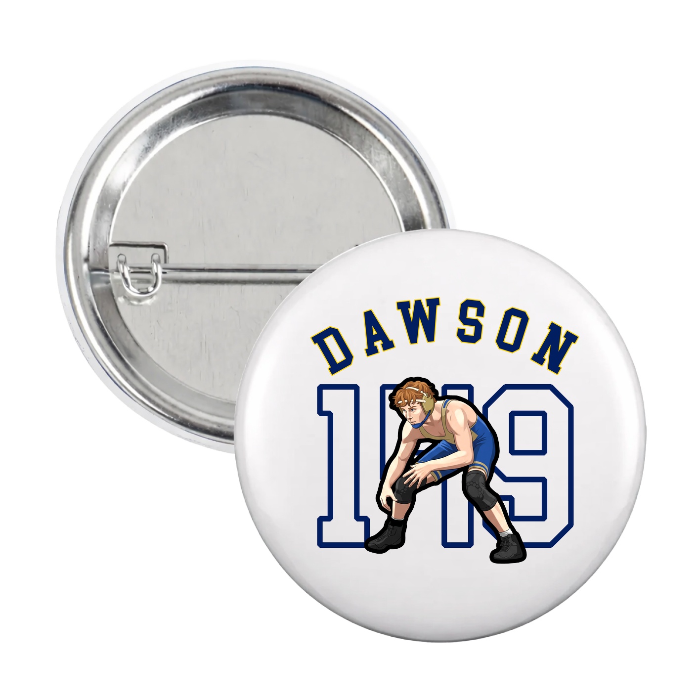 Game Day Button — Shirsey Arch in White