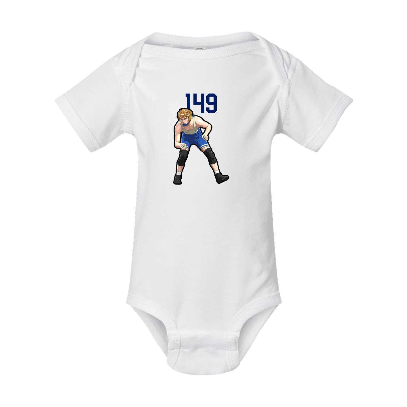 Baby Onesie — Number Top in White