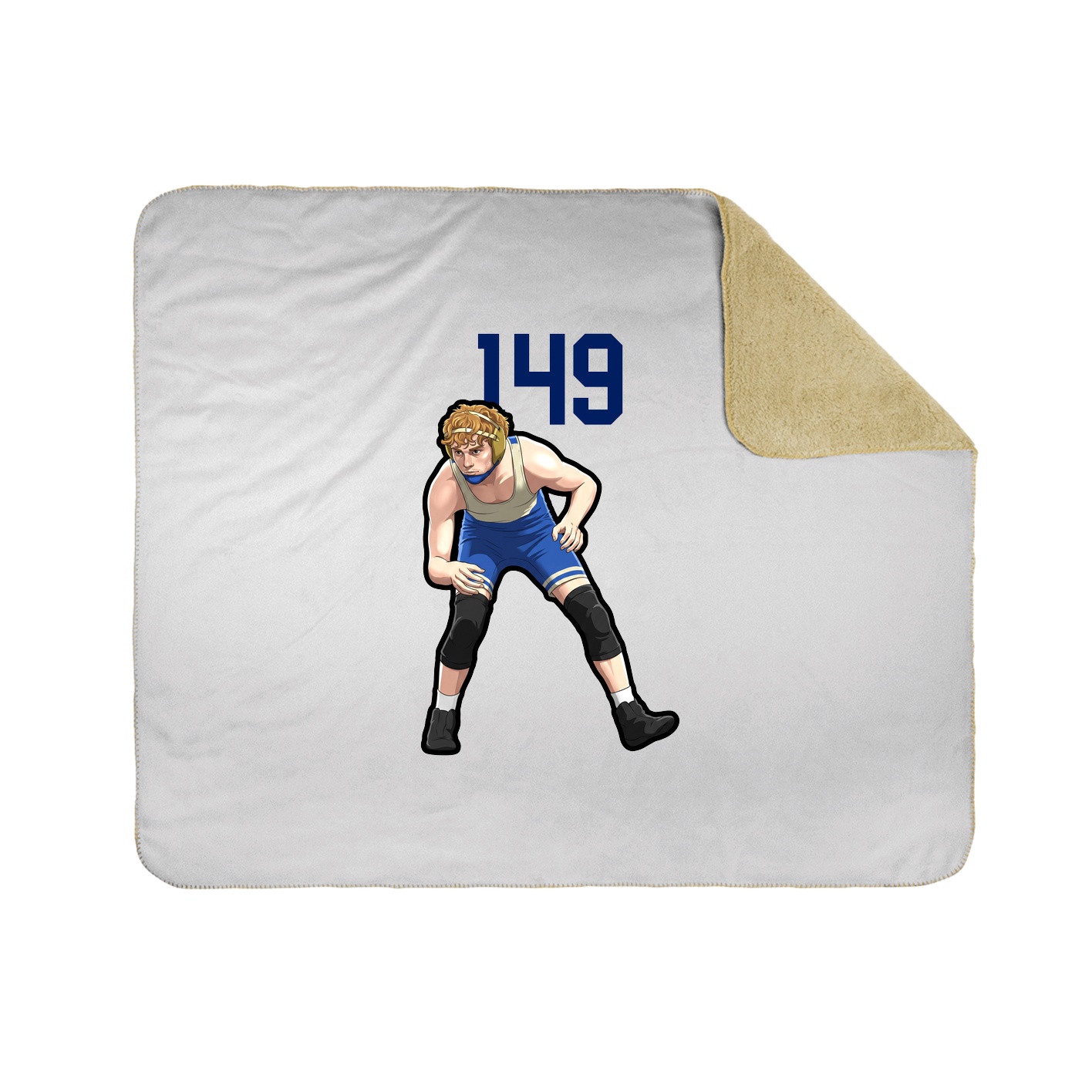 Throw Blanket — Number Top in White