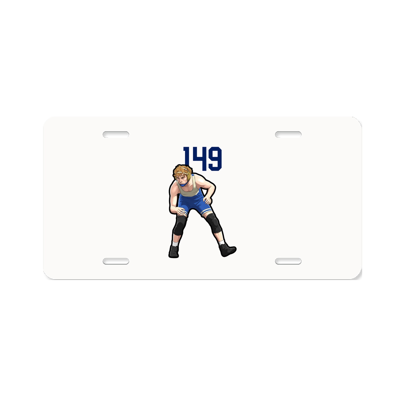 License Plate — Number Top in Classic