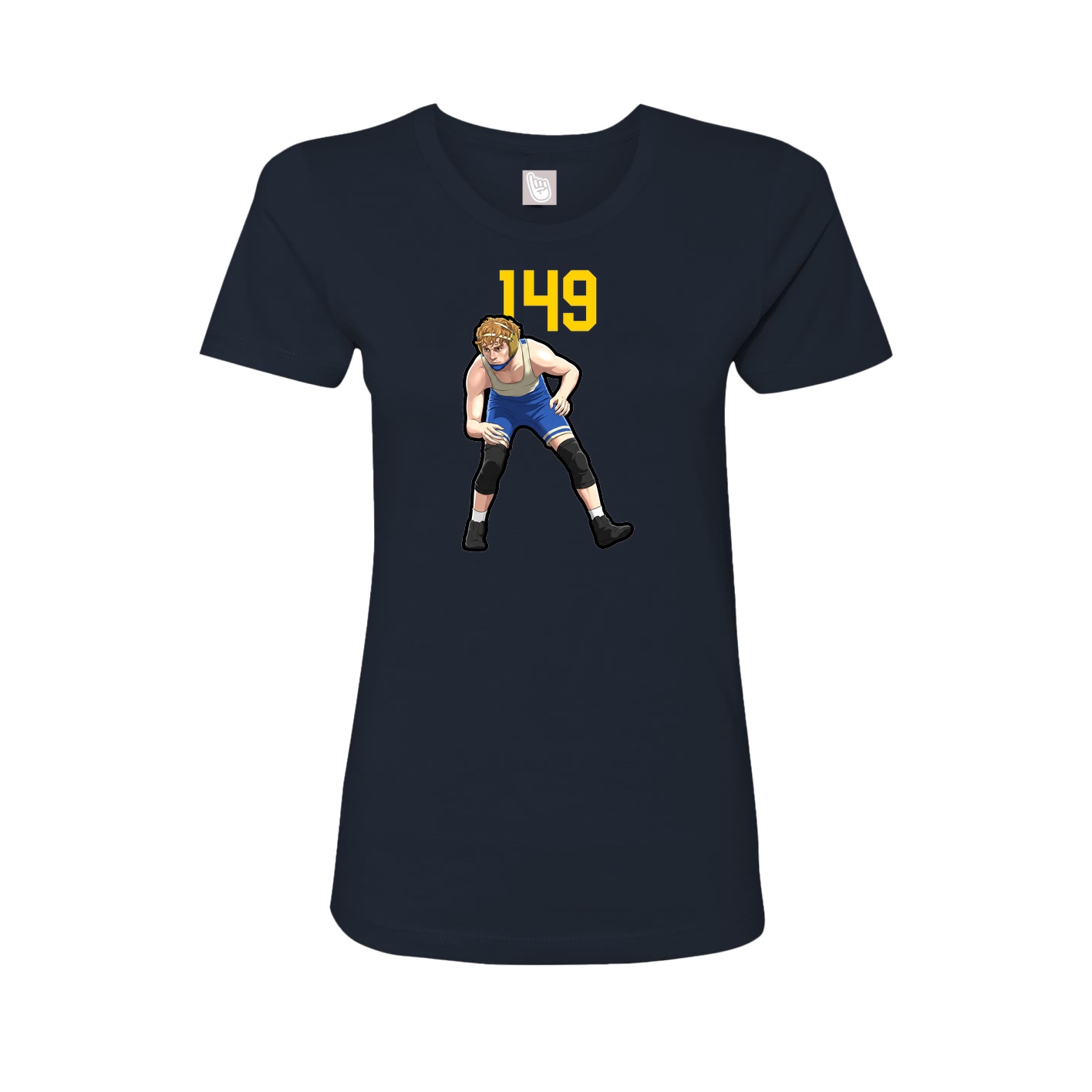 Womens Tee — Number Top in Navy