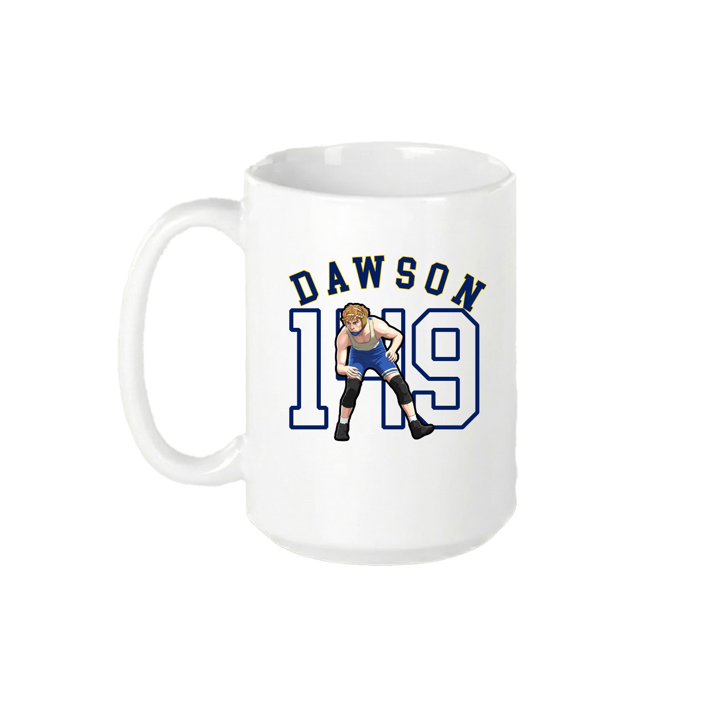 15oz Coffee Mug — Shirsey Arch in White