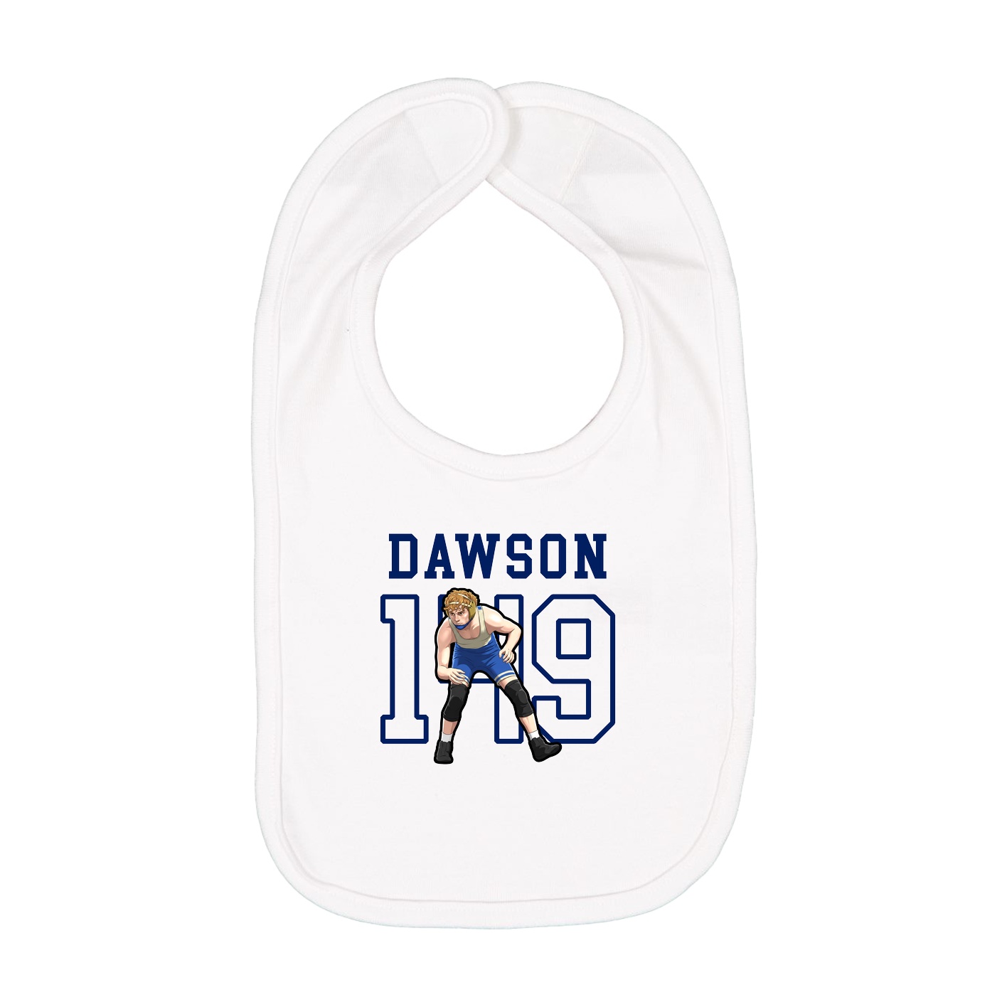 Infant Bib — Shirsey in White