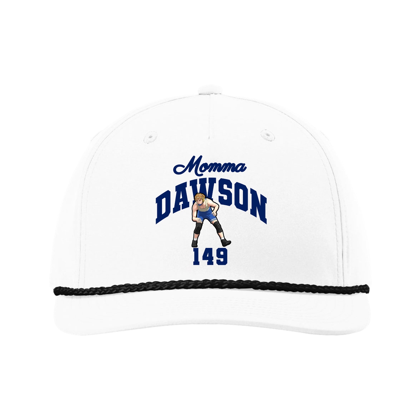 Five-Panel Classic Rope Cap — Mothers Day Arch in White