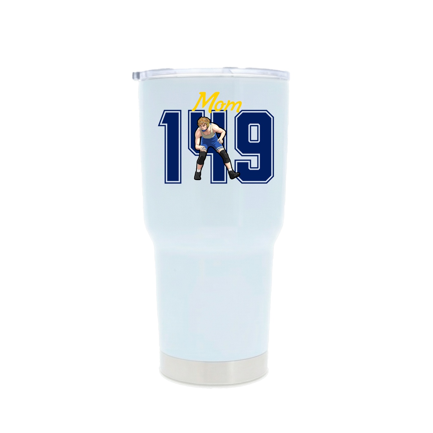30oz Stainless Steel Tumbler — Mothers Day Shirsey in White
