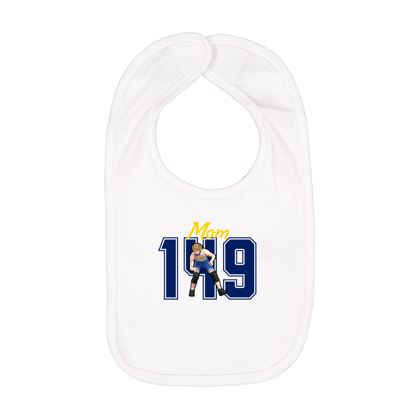 Infant Bib — Mothers Day Shirsey in White